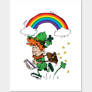 St. Patrick's Day, Leprechaun Posters and Art